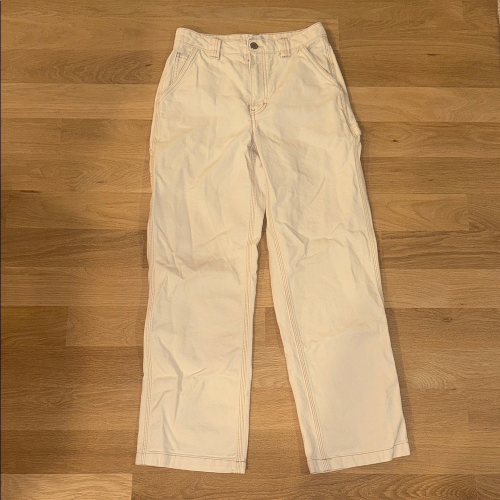 TNA Light Cream High-Rise Pants